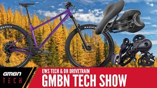 The final round of enduro world series saw plenty new tech in pits;
including what looks like a fork from fox with 38mm stanchions and
nuk...