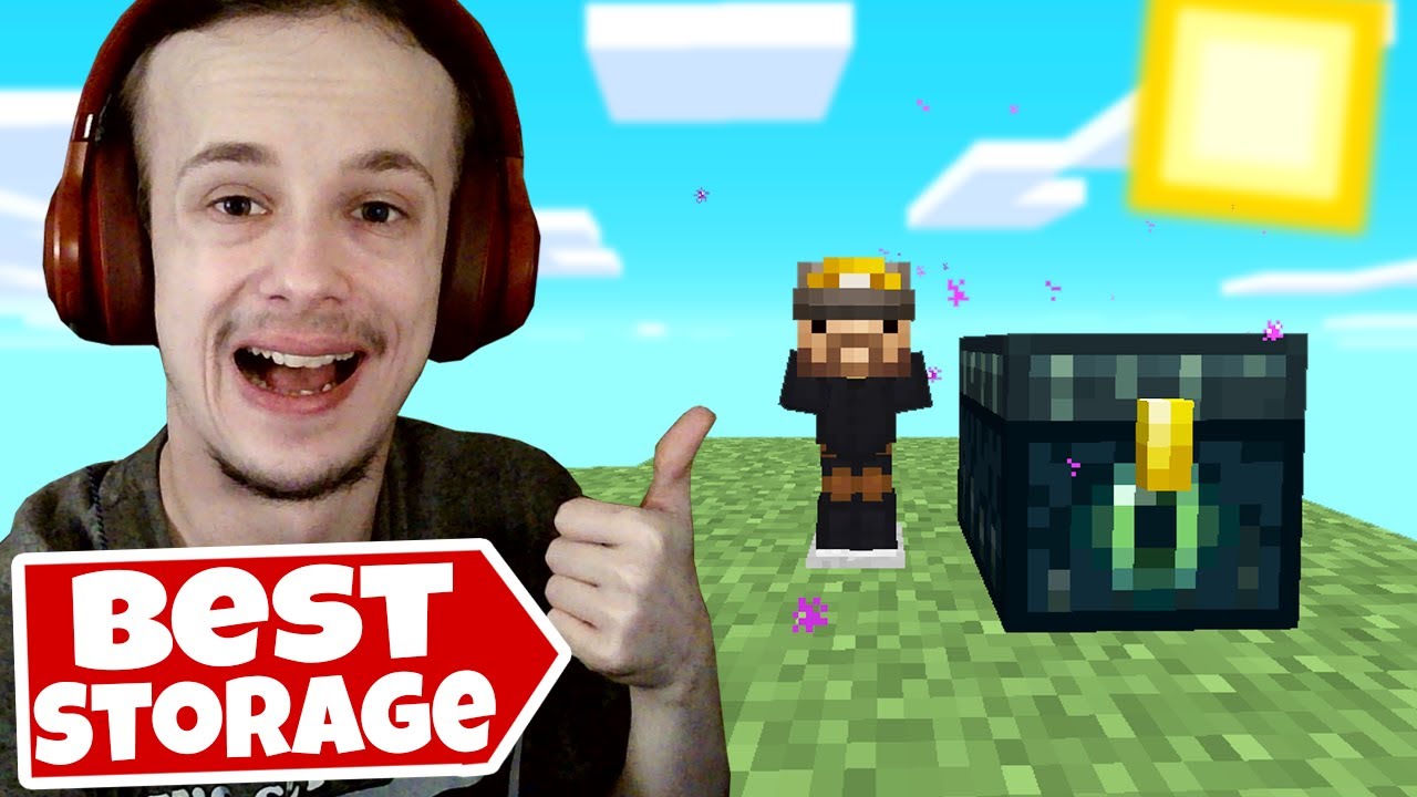 I Made The BEST Minion Storage When Starting on Hypixel Skyblock