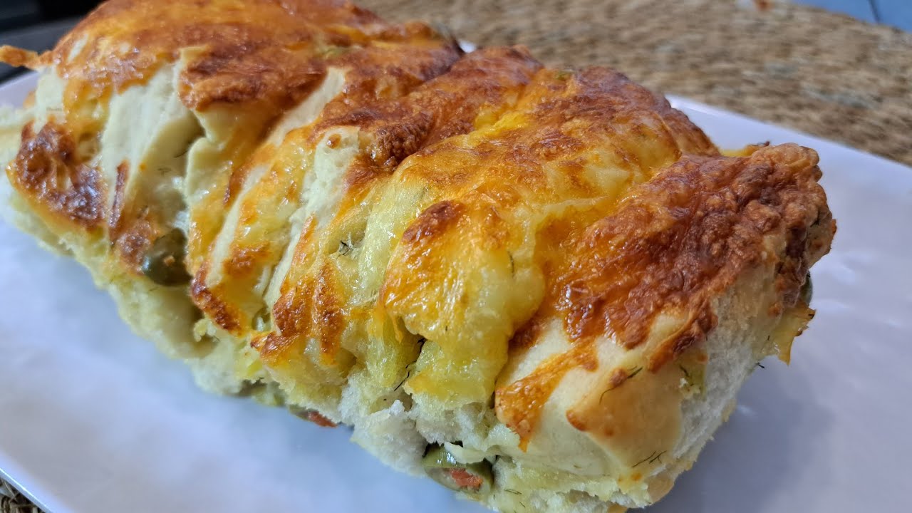 Olive & Cheese Bread | Moist & Delicious!