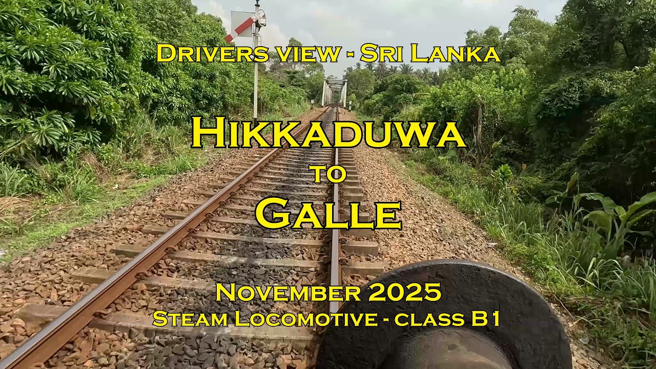 Drivers view Sri Lanka, Hikkaduwa to Galle, Nov 2025