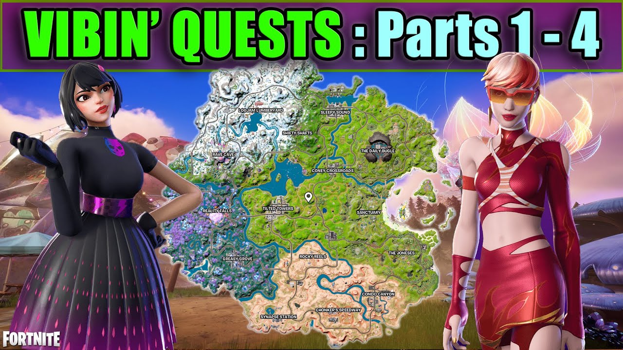 All VIBIN' Quests (Parts 1-4) // Fortnite Season 3