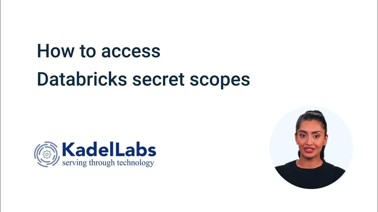 How to access databricks secret scopes youtube