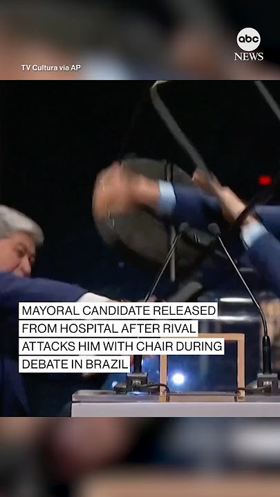 São Paulo mayoral candidate hit with chair during debate