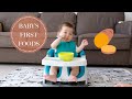 BABY’S FIRST FOODS | Sweet Potato, First Time Using a Spoon, Baby Led Weaning, Solid Food