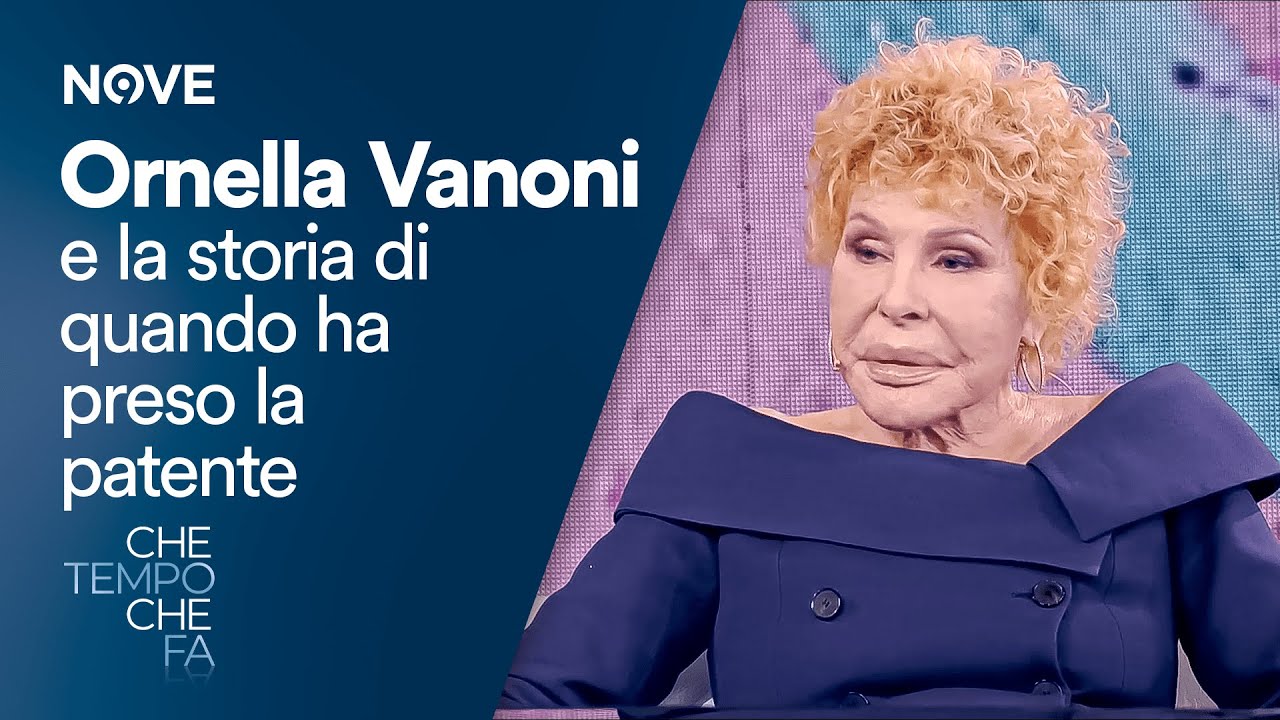 Che tempo che fa | Ornella Vanoni e la storia di quando ha preso la patente
