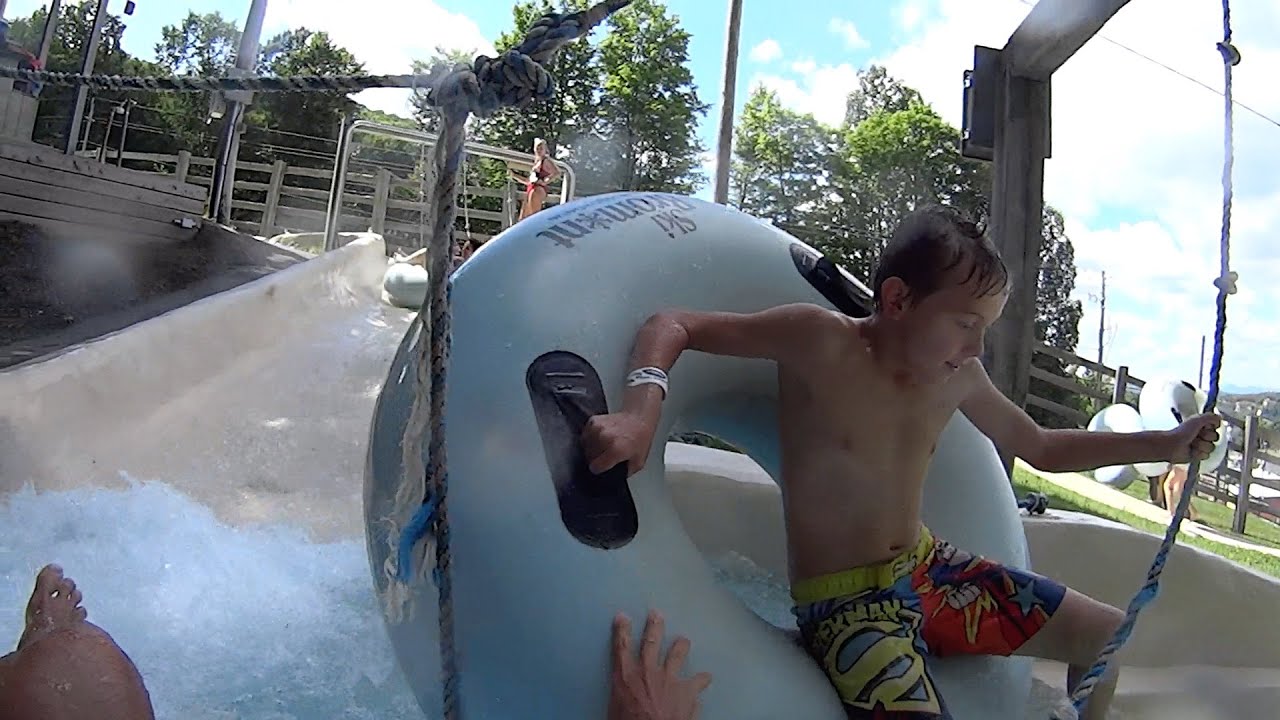 Strange Canyon Water Slide at Ski Bromont - YouTube