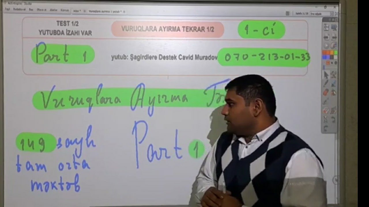 Vuruqlara Ayırma Pdf 1. Riyaziyyat Cavid Muradov