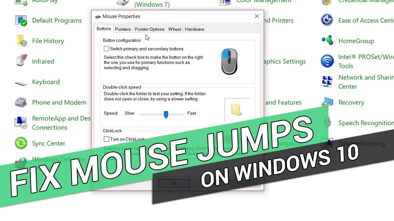 razer naga mouse jumping windows 10