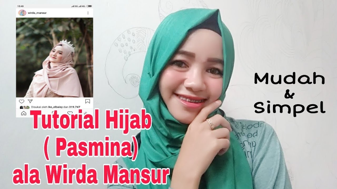 Tutorial Hijab Pashmina Ala Wirda Mansur Youtube