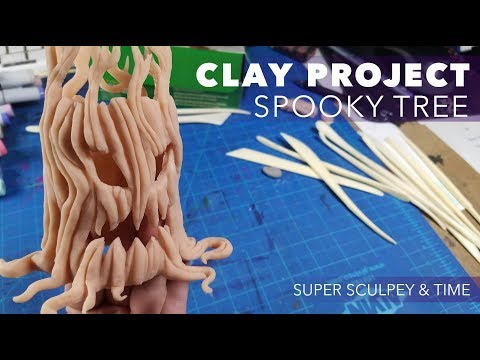 Clay Spooky Tree