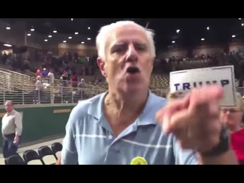 Trump Supporter Freaks Out At Media