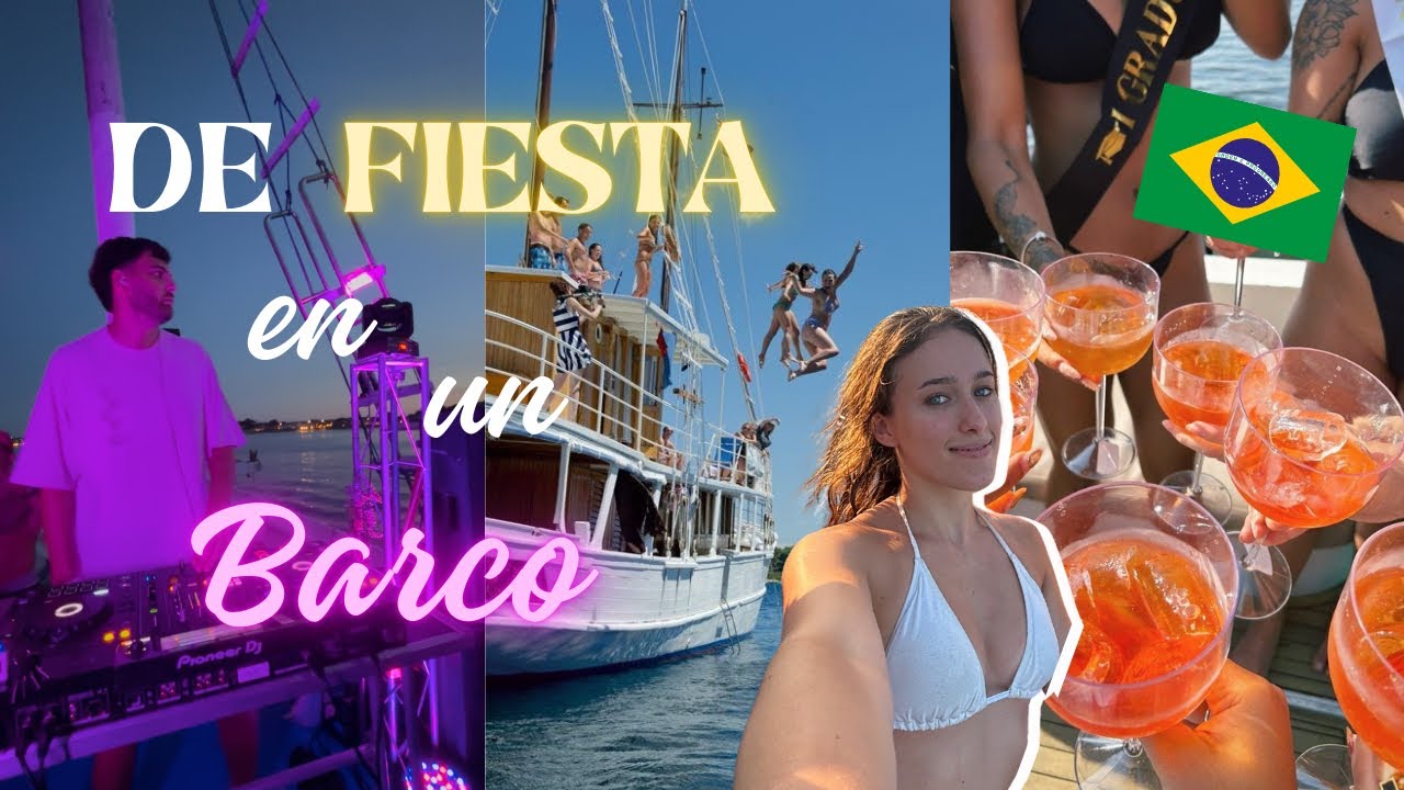 ¿comó es una FIESTA en un BARCO en BUZIOS?🇧🇷🛳️🏝️  VLOG