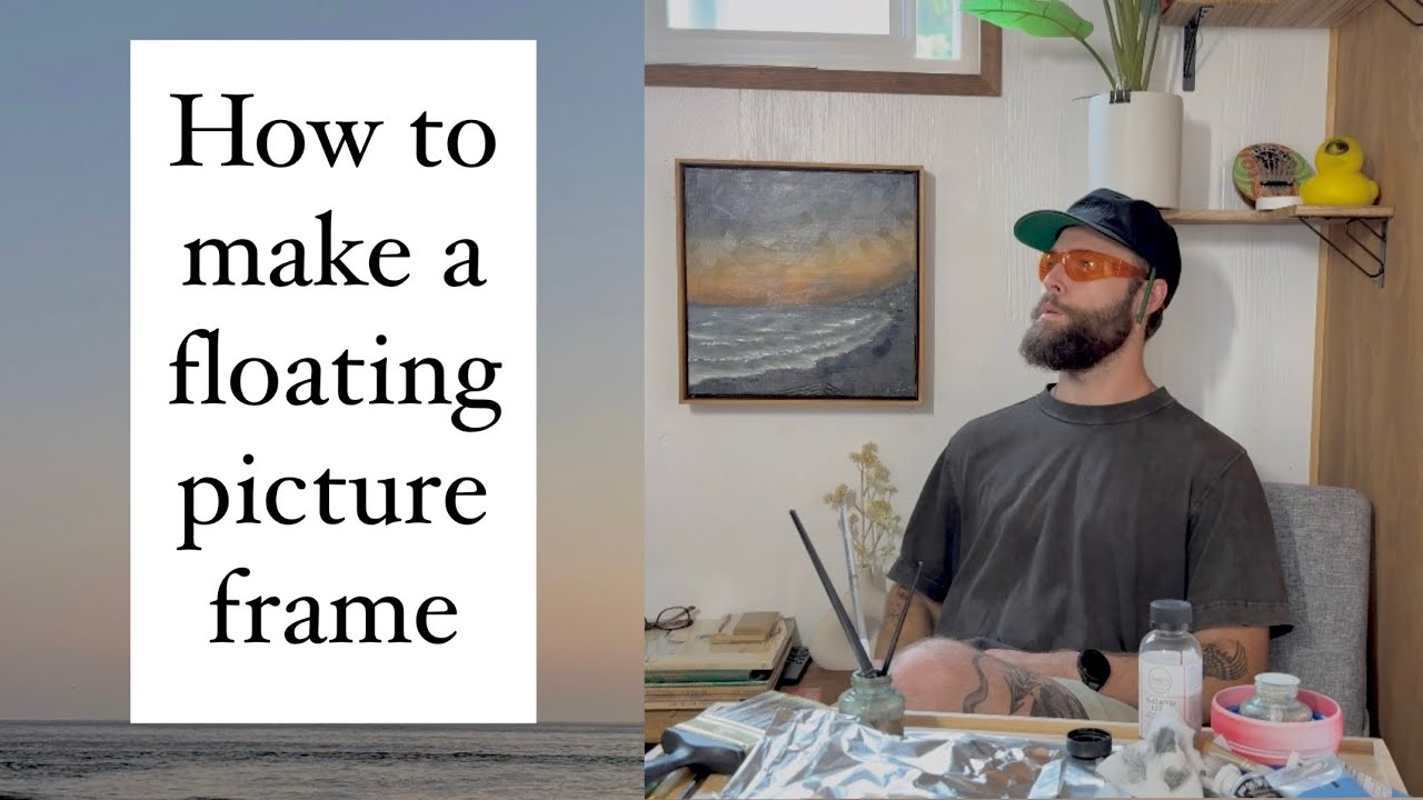 How To Make Floating Picture Frames - YouTube
