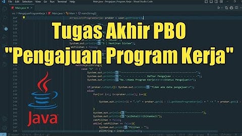 Project Akhir PBO "Pengajuan Program Kerja - Kelompok 10