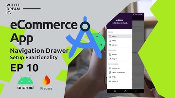 eCommerce App | Navigation Drawer Setup Functionality | EP 10