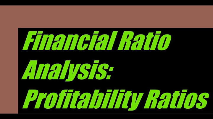 Which of the following ratios is most useful in evaluating profitability?