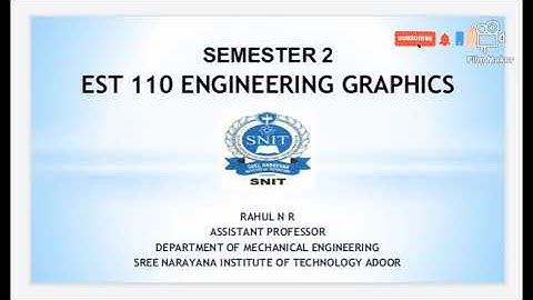 EST 110 ENGINEERING GRAPHICS-REVISION 2 MODULE 5 PERSPECTIVE PROJECTION 28/05/2020