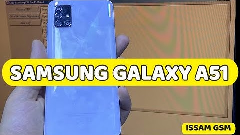 Samsung Galaxy A51 Bypass 2021 A515F FRP