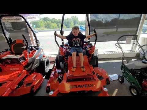 Kids and Lawnmower
