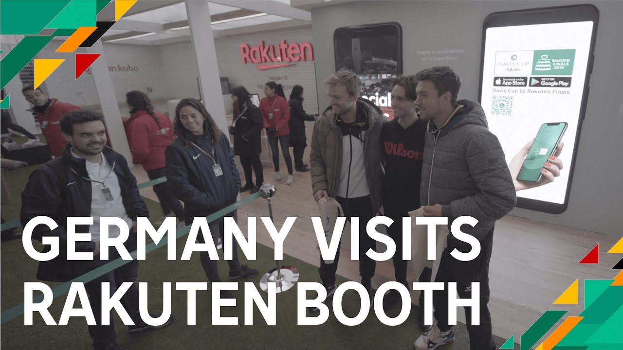 DAVIS CUP FINALS Germany visits Rakuten booth