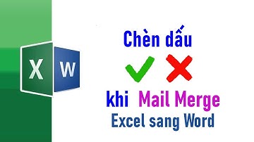 Chèn Dấu tích khi Mail merge từ excel sang word