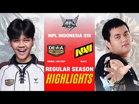 [HIGHLIGHTS] DEWA UNITED vs NAVI MPL ID S18 REGULAR SEASON | DEWA vs NAVI