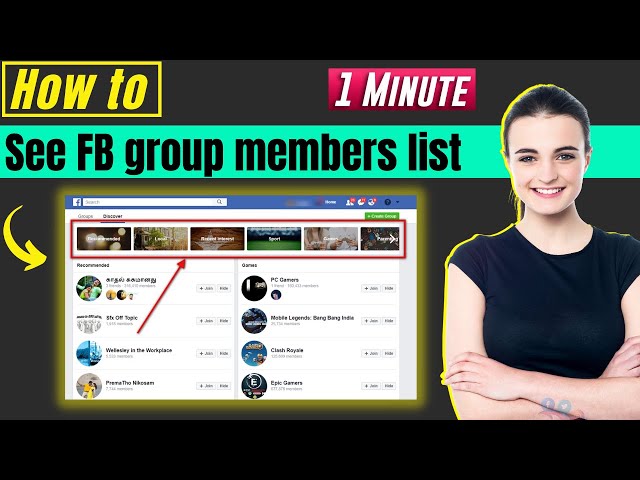 How to see facebook group members list 2024 class=