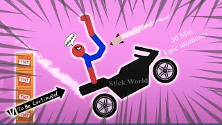 30 Min  Best falls | Stickman Dismounting funny and epic moments | Like a boss compilation #491