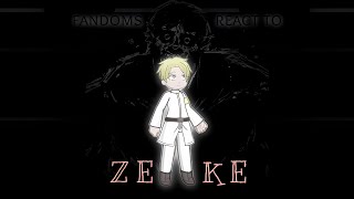 PART 1 | fandoms react to ZEKE YEAGER | aot | 2,5/10 