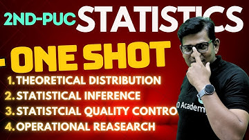 2nd PUC statistics | Statical inference / theoretical distribution / SQC  one shot #2ndpucstatistics