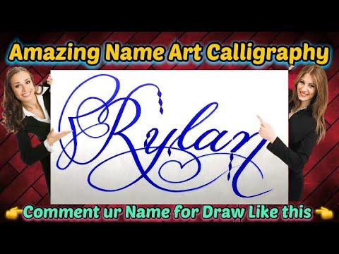 How To Sign Rylan Rylan Name Signature Calligraphy Status | How to Draw, Cursive ...