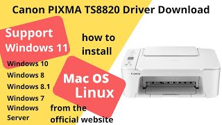 Canon PIXMA TS3720 Driver Download and Setup Windows 11 Windows 10, Mac 14, Mac 13