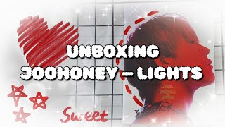 :   JOOHONEY - LIGHTS (II ver.)  unboxing kpop album