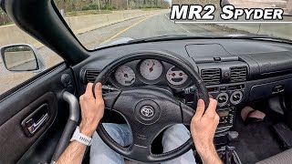 2002 Toyota MR2 Spyder - The Mid Engine Manual You Forgot (POV Binaural Audio)