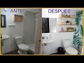 TRANSFORMACION DE UN BAÑO PEQUEÑO // ideas para remodelar un baño // BAÑOS ANTES Y DESPUES 😱😱😱