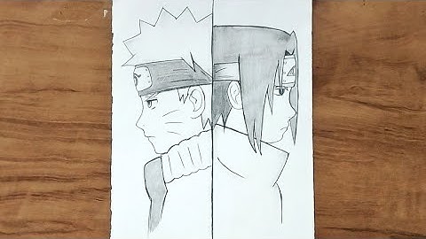 How to draw Naruto VS Sasuke step-by-step tutorial ✏️|Naruto sketch 🥷|iconic battle 💪