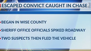 Escaped convicted murderer in custody after multi-agency chase Friday afternoon