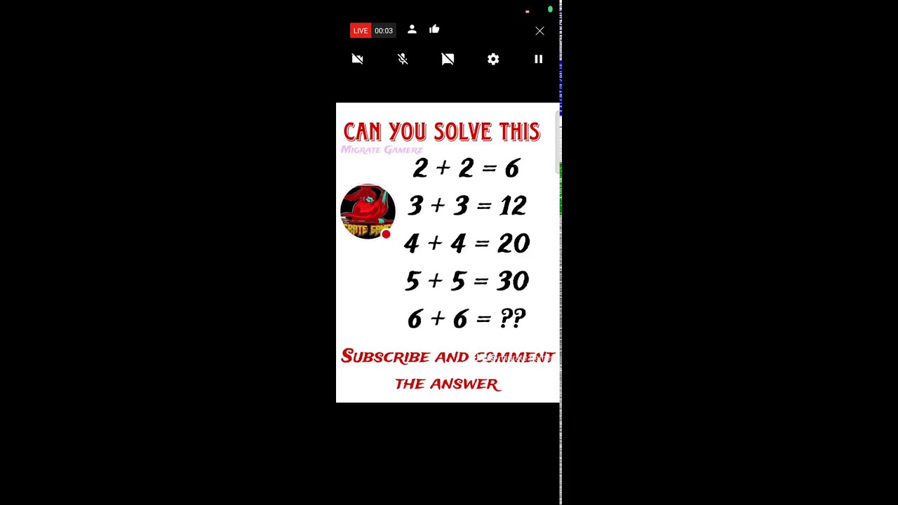 IQ TEST ~ 99% FAIL #migrategamerz #mathquiz #foryou!