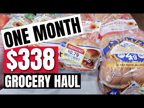 $338 MONTHLY GROCERY HAUL | FEEDING A FAMILY OF 6 ON A BUDGET | FRUGAL LIVING | FRUGAL FIT MOM