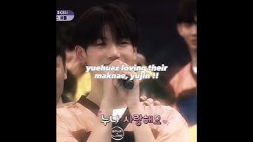 The yuehuaz loving their maknae, yujin 🤍