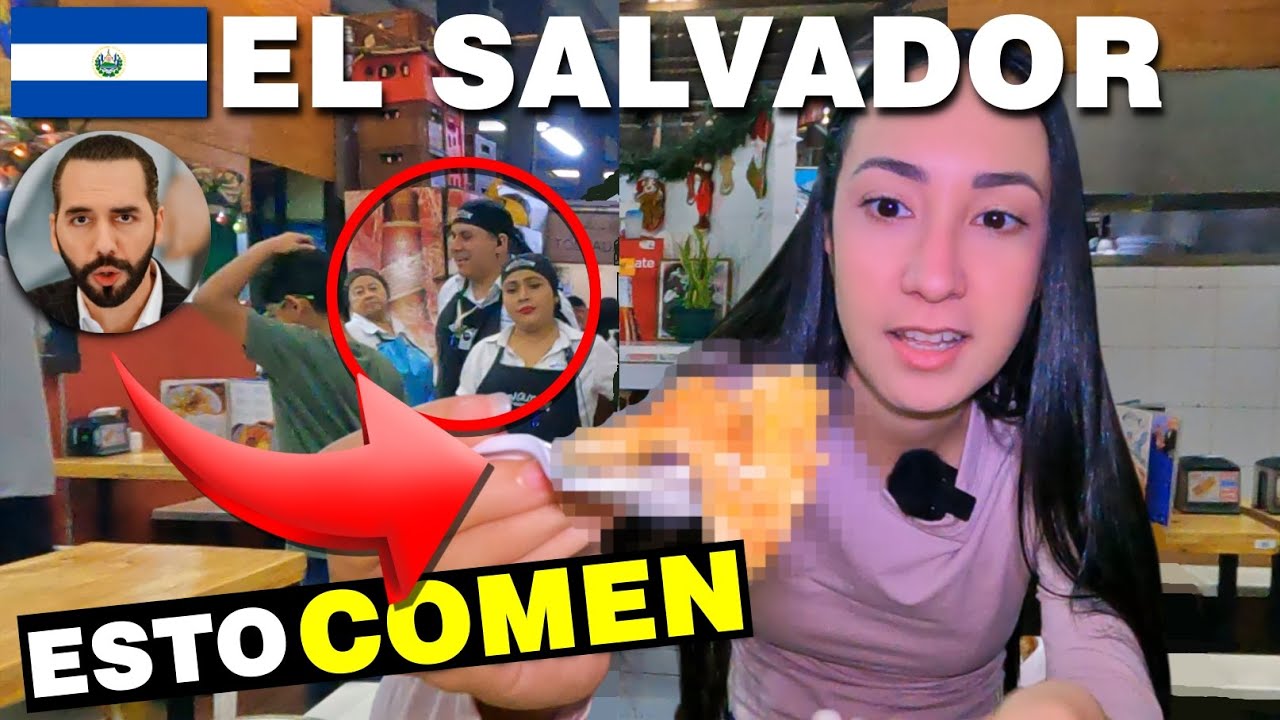 PROBANDO COMIDA de mercado en EL SALVADOR ESTO me PASÓ!