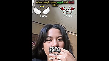 other trying devil and angel filter #trending #memestiktok #trollface #tiktokfilter
