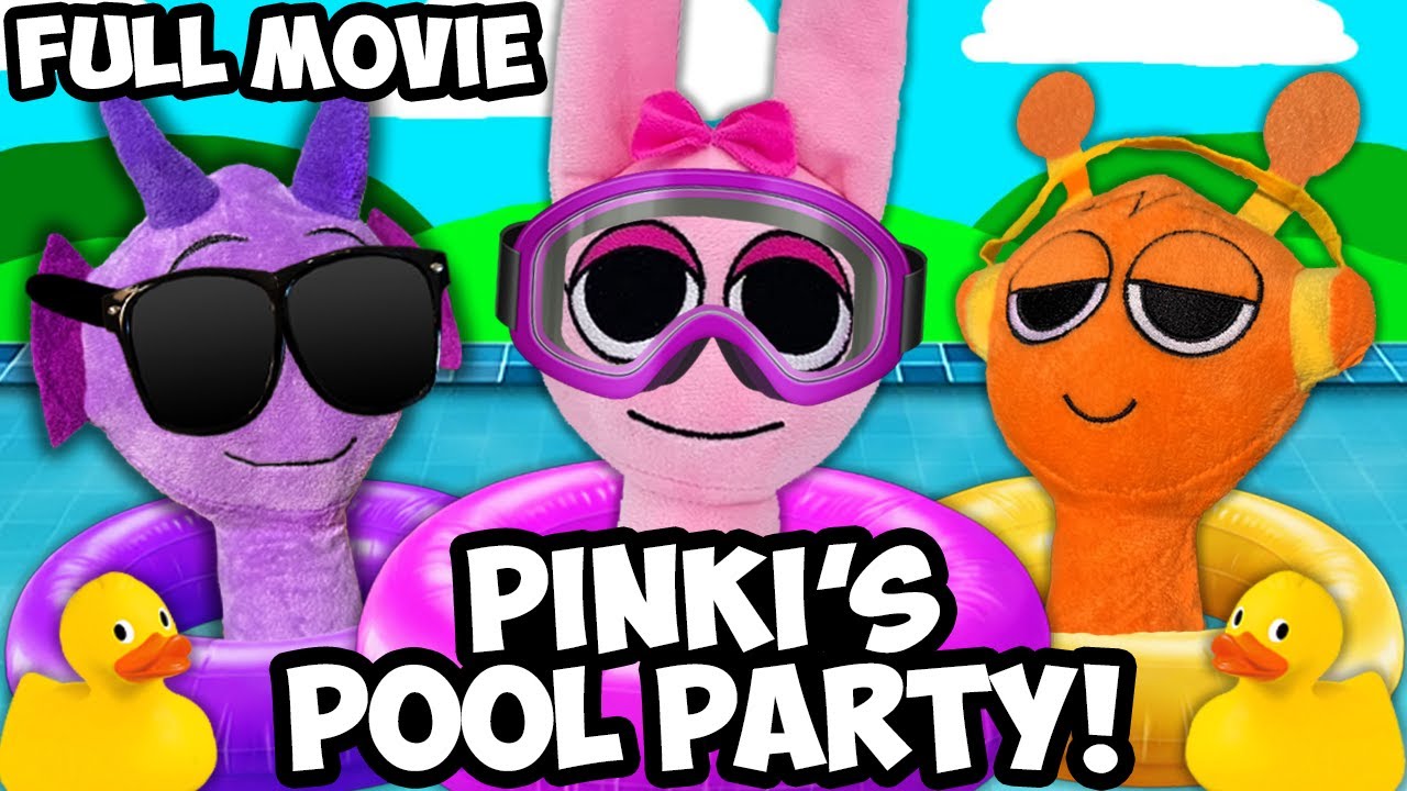 Плюшевая игрушка Sprunki: Вечеринка у бассейна Пинки! — ПОЛНЫЙ ФИЛЬМ