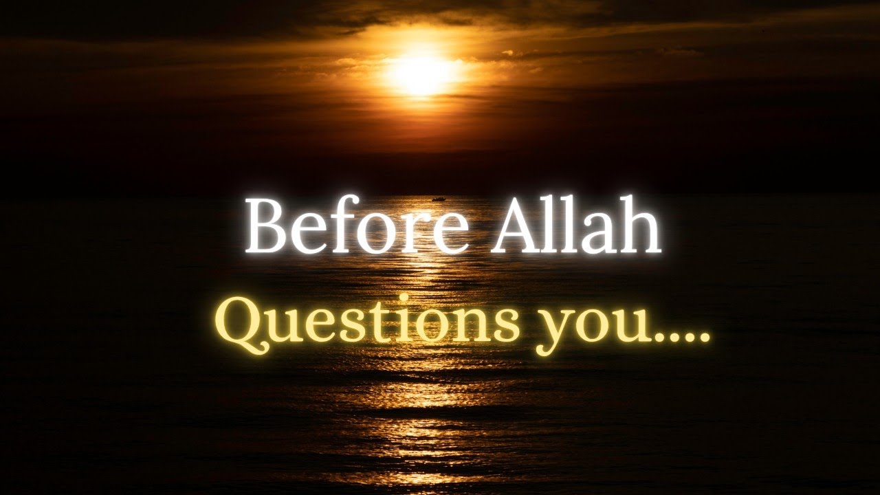 Before Allah Questions You…