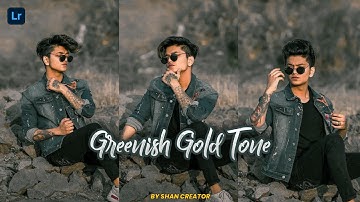Greenish Gold Tone Lightroom Mobile Presets Color Grading Tutorial - Shan Creator #youtube #shorts