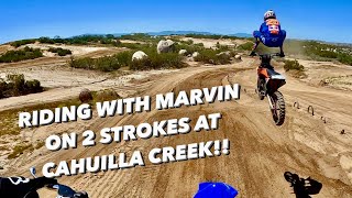 Marvin Musquin et David Vuillemin roulent en 250 2temps à Cahuilla Creek