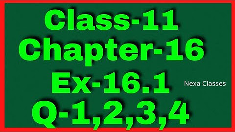 Ex-16.1 Q-1 to 4 Class 11 ( Probability ) NCERT Math || Q1 to 4 Ex 16.1 Class 11 Math ||