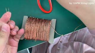 The simplest way to save your copper string lights if you cut them by accident