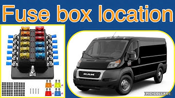 The fuse box location on a 2019 Ram ProMaster