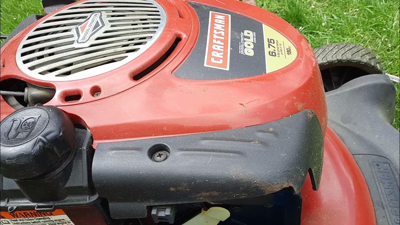 Lawn Mower maintenance Craftsman Gold 6.75 . YouTube